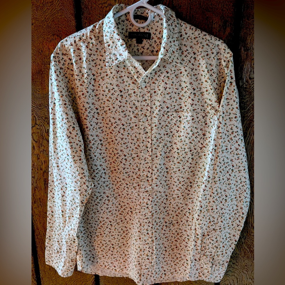JCrew Mens Slim Mercantile Flex Oxford 
Men’s Large Cotton
